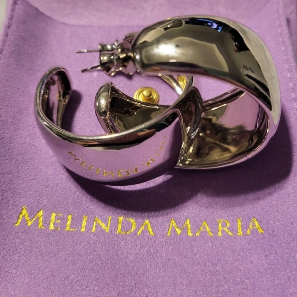 Large Hoop Earrings - Melinda Maria